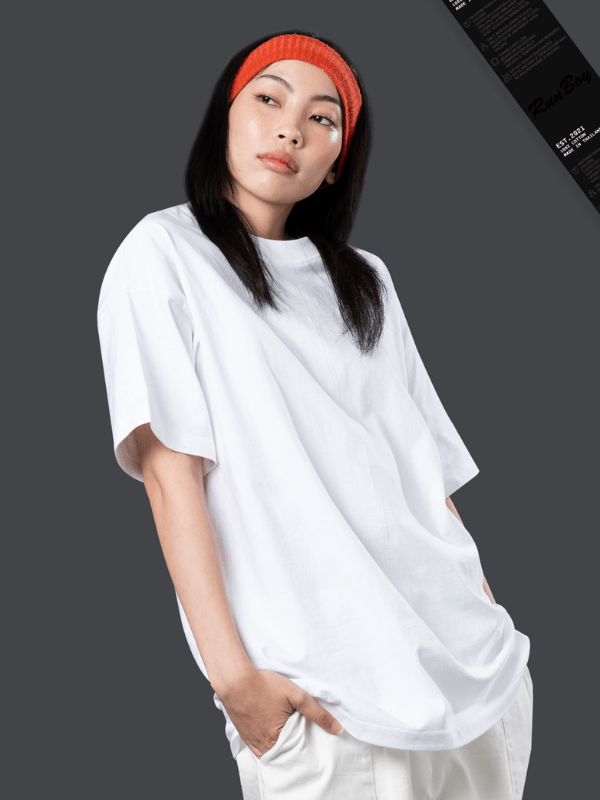 Drop Shoulder T-Shirt – White