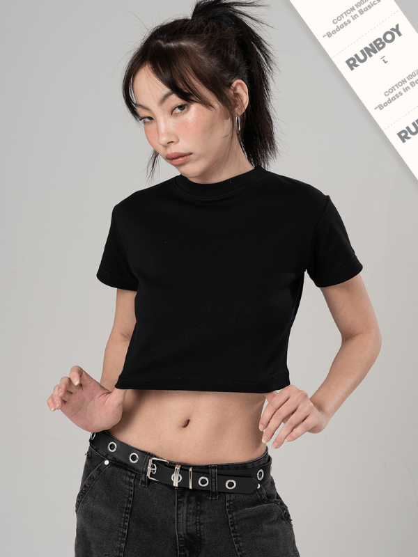 Crop Tee – Black